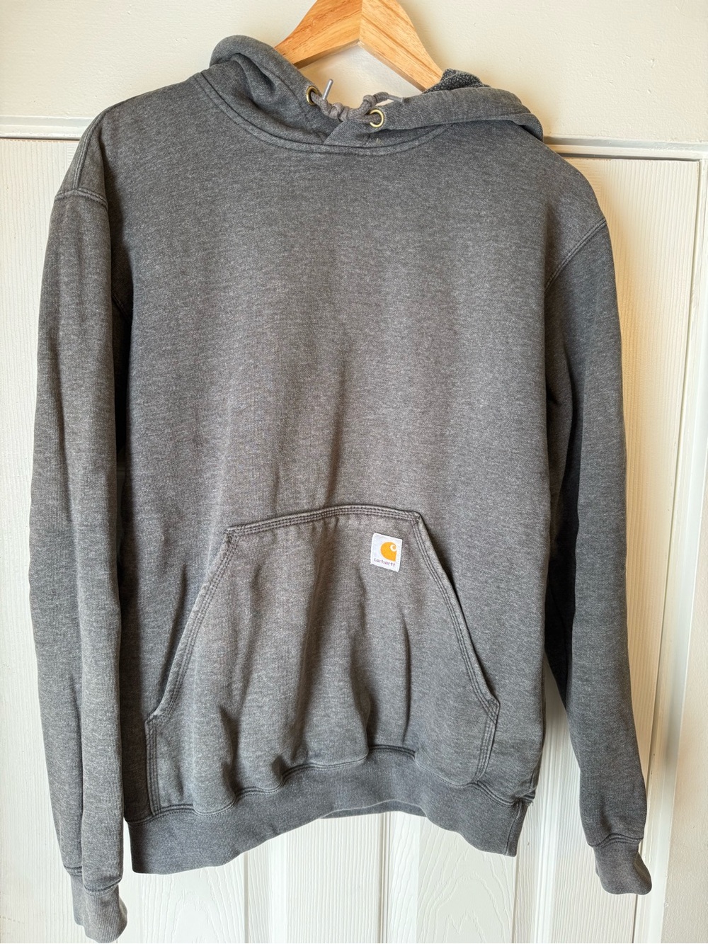 Carhartt Men’s Heather Gray Hooded Sweatshirt